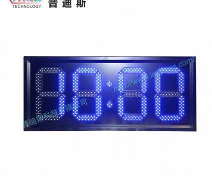 10寸藍(lán)色數(shù)字時(shí)間溫度屏