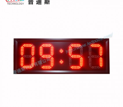 8寸紅色時(shí)間溫度屏